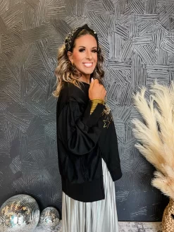 Cheers Gold Sequin French Terry Top -Fashion Clothing Store 02aee31b5bb62dc3618bb3d871c92074 scaled