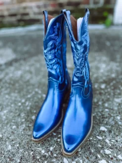 Adela Western Boot- Blue 10 Adela Western Boot- Blue -Fashion Clothing Store 036d40477306ae92311b71dc0ab48b42 scaled