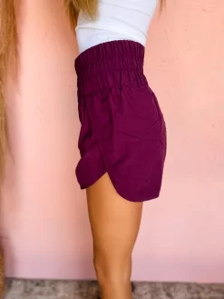 Let's Get Physical Running Shorts- Plum -Fashion Clothing Store 0501bcb549f34101406ffff8696baf5e scaled