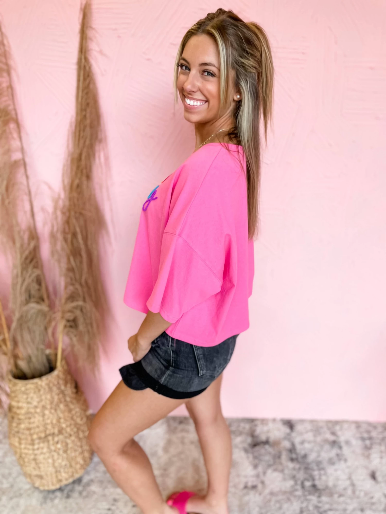 Feeling Lucky Patch Cropped Tee 3 Feeling Lucky Patch Cropped Tee - Image 3