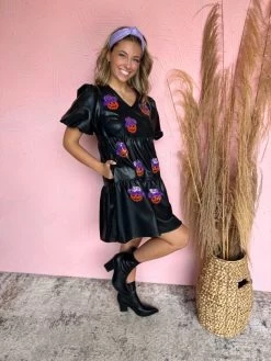 Sequin Cowboy Jack Leather Mini Dress -Fashion Clothing Store 0ef3b90554ebe1fa65dff426c444165f