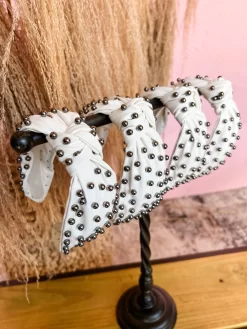 Not Average Pearl Headband- White/Silver