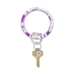 Deep Purple Marble Collection Key Ring