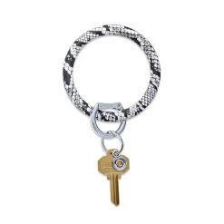 Tuxedo Snakeskin Print Collection Key Ring