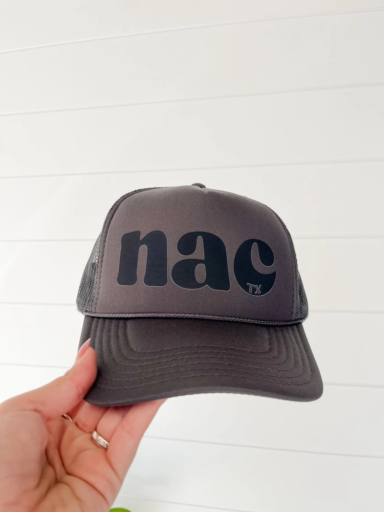 Nac Foam Hat- Grey/Black 1 Nac Foam Hat- Grey/Black