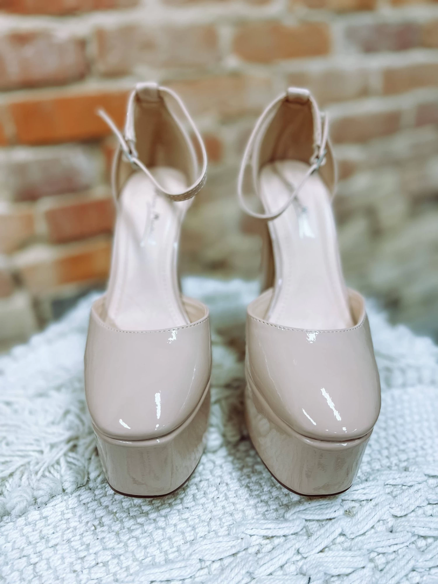 Reese Platform Chunky Pumps- Nude 2 Reese Platform Chunky Pumps- Nude - Image 2