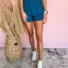 Let's Get Physical Running Shorts- Teal