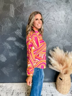 Groovy Rhythms Button Down Top -Fashion Clothing Store 174c96519a7218723924c9691bc67282 scaled