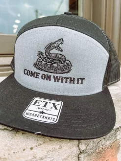 Come On With It Hat- Grey/Black