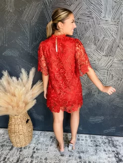 Lean Into Me Lace Rust Dress -Fashion Clothing Store 1ab735702b6a664531e796e534e25305 scaled