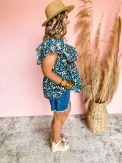 Home Grown Happiness Floral Top- Navy 8 Home Grown Happiness Floral Top- Navy -Fashion Clothing Store 1c155e8087c797700c8d307700c80fcc scaled