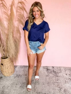 Navy Pocket Detailed Knit Top -Fashion Clothing Store 1fb19871793b5a42e616c976daa50046 scaled