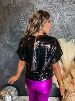 Midnight Spark Chiffon Sequin Top -Fashion Clothing Store 204ea62c3903741e65ed57e57ccda4d4 scaled