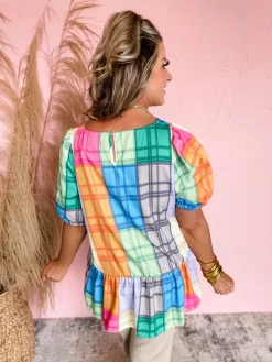 Never Enough Multi Colored Peplum Hem Top -Fashion Clothing Store 236f6b5ad0c1e0f7e6a65f9311e8a76c scaled