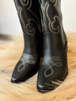 Arcade Tall Western Boot- Black