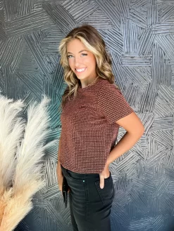 Want Your Love Geo Metallic Crop Top- Copper -Fashion Clothing Store 271758176d990213fdc1cef812005623 scaled