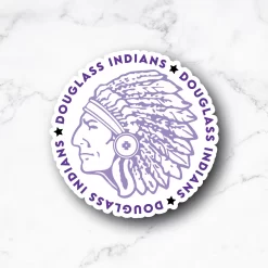 Douglass Indians Logo Sticker