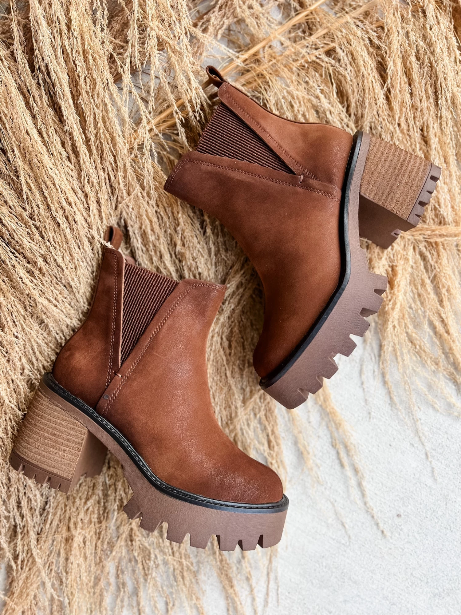 MIA Rusty Booties- Cognac 2 MIA Rusty Booties- Cognac - Image 2