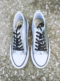 Gaby 4 Sneakers- Silver Metallic -Fashion Clothing Store 2d0c31c8aab1701793b2d5f83ea19a64 scaled