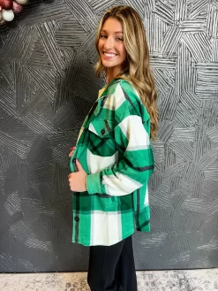 Till We Meet Again Plaid Fleece Shacket- Green -Fashion Clothing Store 2f9fe6c55a38d9410ed8db13ed100f4b scaled