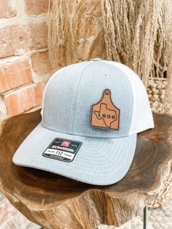 1836 Leather Ear Tag Hat