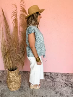 Everyday Feels Ruffle Sleeve Top -Fashion Clothing Store 357fa4626ddf8b296b5312aace5850c3 scaled