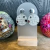 Disco Party Earrings- Silver