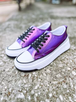 Gaby 4 Sneakers- Purple Metallic -Fashion Clothing Store 3635b6b7d1afde3047d8f0dceef1b99d scaled