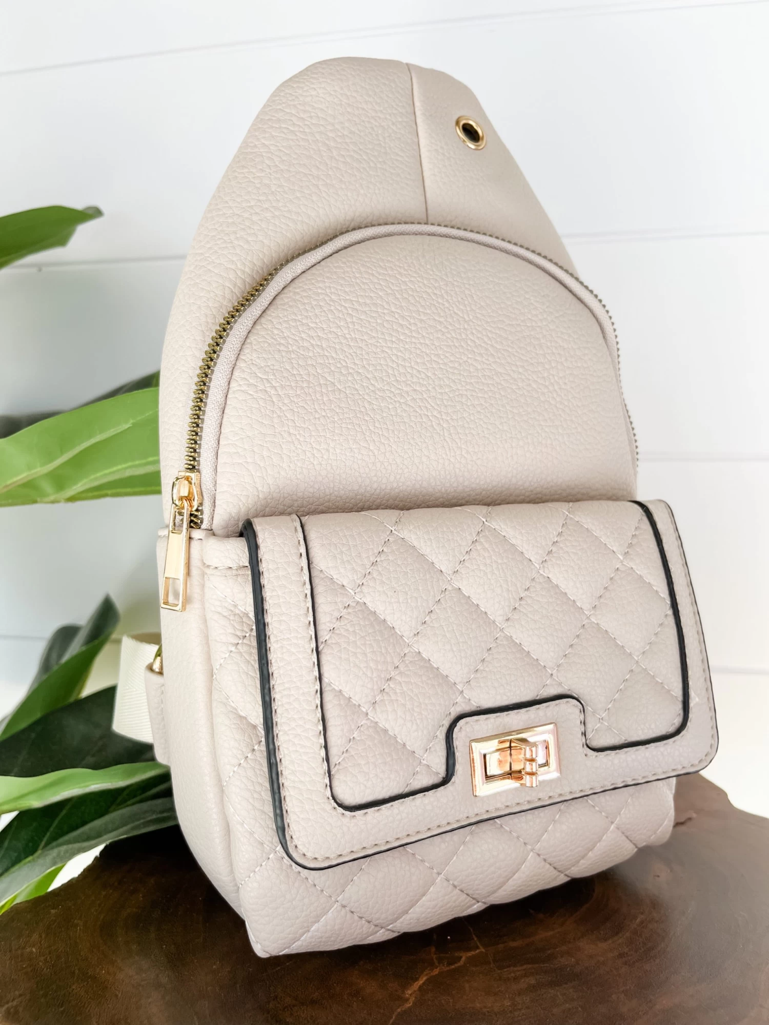 Brandi Oatmeal Crossbody 2 Brandi Oatmeal Crossbody - Image 2