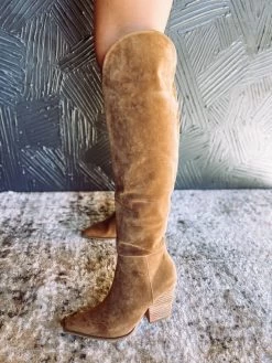 Clara Knee High Boots- Brown -Fashion Clothing Store 3ae5f9ad4de30dc0633bfe7dc67718a4