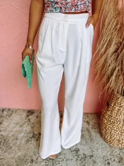 Marlee Pleated Solid Wide Leg Pants- Off White 8 Marlee Pleated Solid Wide Leg Pants- Off White -Fashion Clothing Store 3fb4be785334fad5e09719dbee3ab052 scaled
