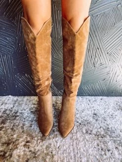 Clara Knee High Boots- Brown -Fashion Clothing Store 48dfb5cf3adb807bd3f39eb10869d419