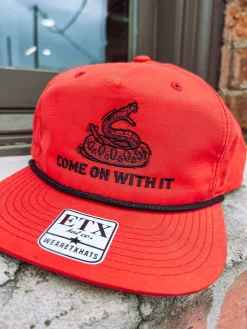 Come On With It Hat- Dark Orange