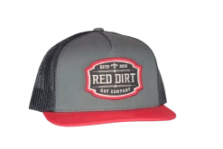 Tombstone Hat- Red/Charcoal/Black