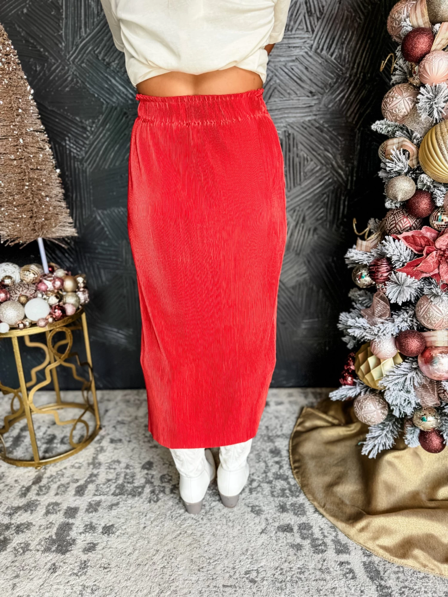 Falling For You Crinkled Satin Skirt 3 Falling For You Crinkled Satin Skirt - Image 3