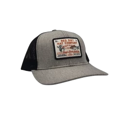 Bow Fish Hat- Grey/Black