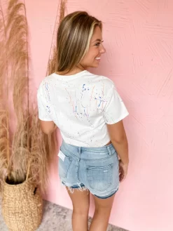 Splattered Paint Effect White Cropped Tee 9 Splattered Paint Effect White Cropped Tee -Fashion Clothing Store 543bd5ffe9db067fcf16d90740b8fbfe scaled
