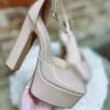 Reese Platform Chunky Pumps- Nude