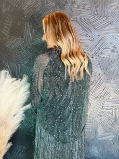 Sophisticated Lady Pleated Shimmer Top- Black -Fashion Clothing Store 5a0443f11a040647cbf1fa7371de3e5a scaled