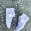Paulina Star Sneaker- Lilac Canvas