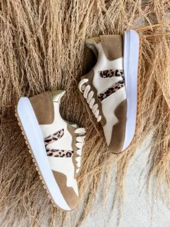 Ace 3 Sneakers- Nude/Leopard