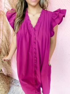 Plum Perfect Fun Ruffle Dress -Fashion Clothing Store 62582b3153832881e11ac8f4016b968a scaled