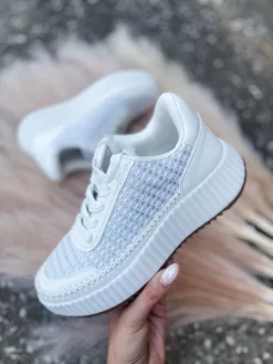 Dolce Vita Fay Platform Sneakers- White