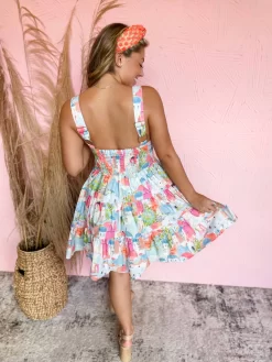 Little Santorini Square Neck Mini Dress -Fashion Clothing Store 68579463749b086016428b2fabf323ee scaled