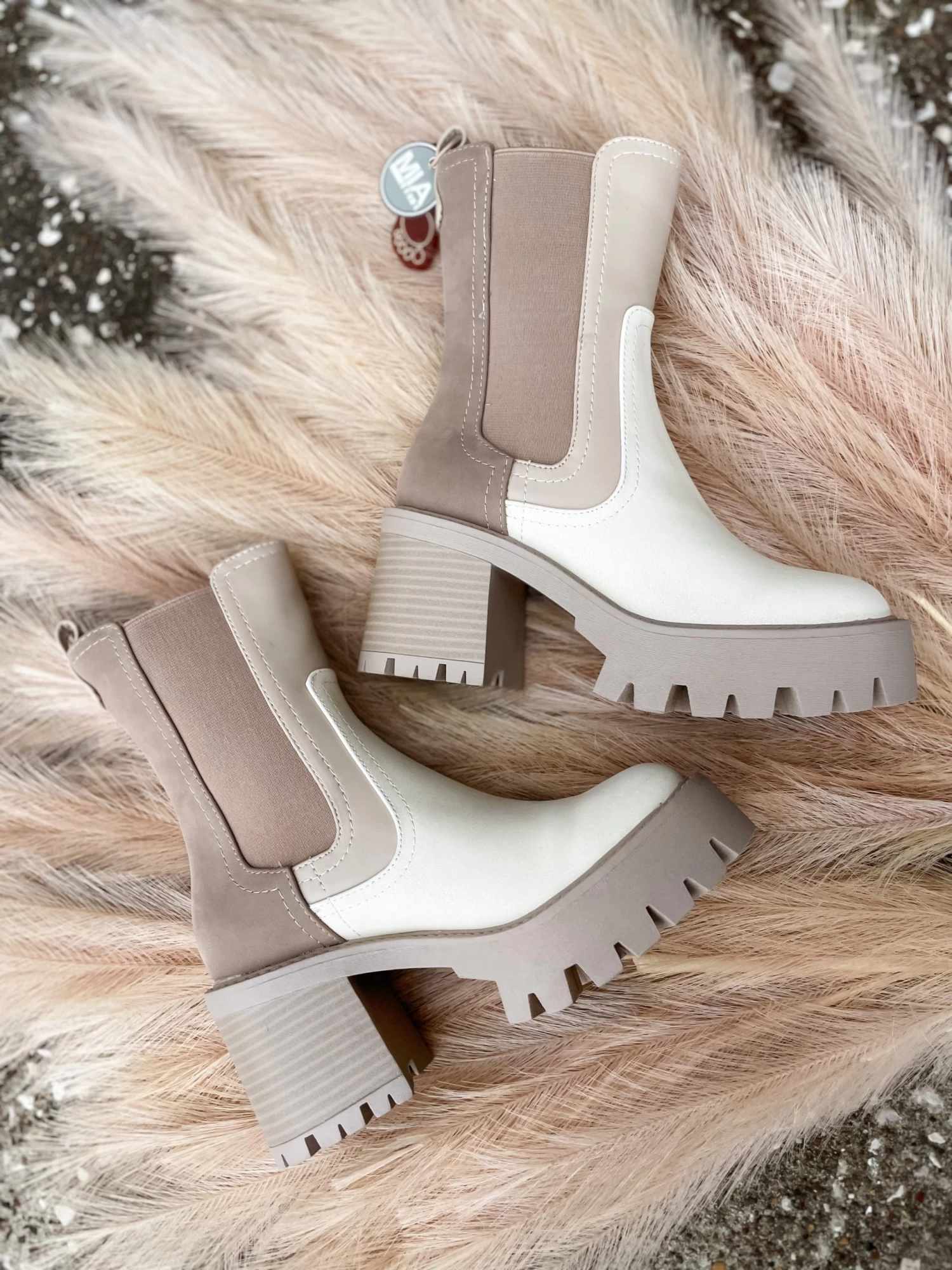 MIA Remi Color Block Booties 5 MIA Remi Color Block Booties - Image 5