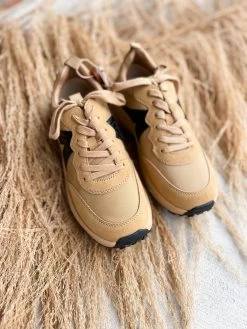 MIA Scout Sneakers- Tan/Black -Fashion Clothing Store 6dd99a9424bae0b48286917087b689aa