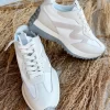 *STEVE MADDEN* Campo Sneakers- White/Grey