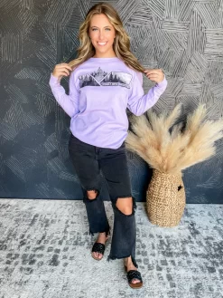 Surfin Pines- Lavender- L/S