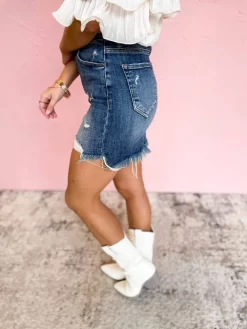 Denim Fever Distressed Skirt -Fashion Clothing Store 712f6683d78c82e2b9f0dfc7d91223fd scaled