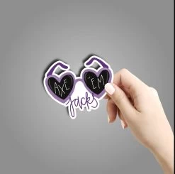 Axe Em Jacks Sunglasses Sticker